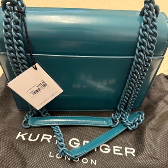 Kurt Geiger London Shoreditch Crossbody Bag Teal - Picture 10 of 10
